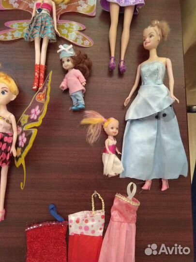 Куколки-феи 5 шт. и куклы Барби