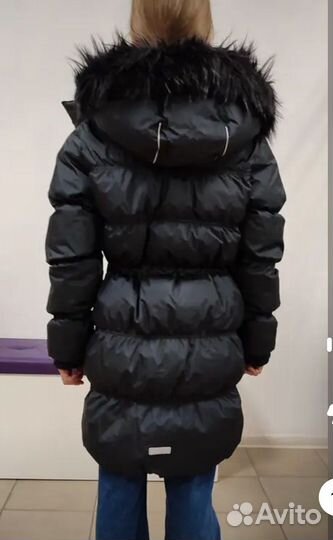 Пуховик зимний для девочки 134-140