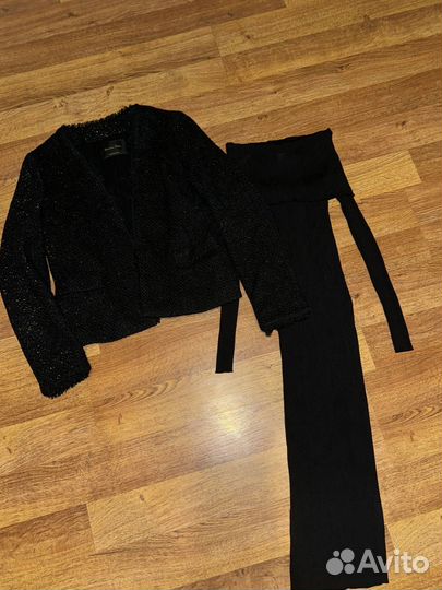 Пиджак твидовый и платье massimo dutti
