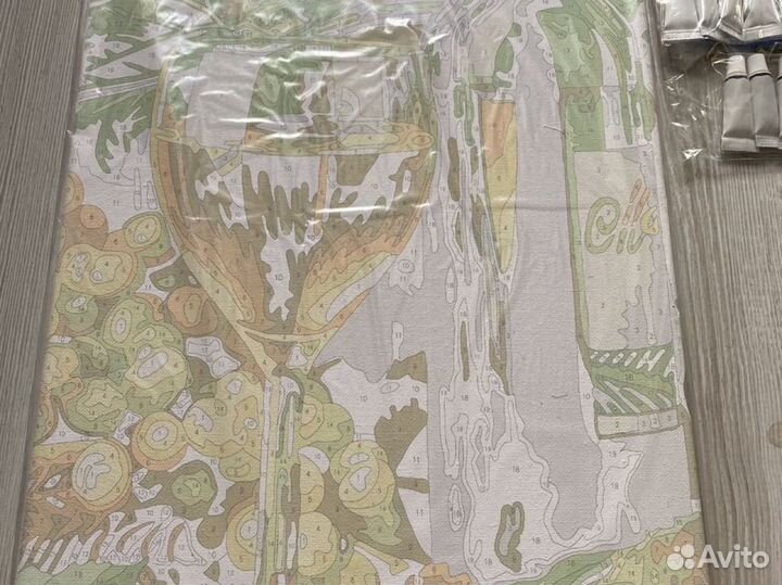 Набор для рисования. бокал с вином