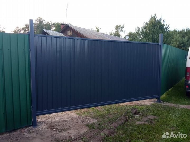 Откатные ворота под ключ с установкой
