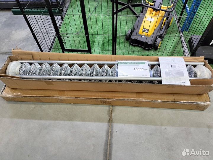 Вольер для собак 3х3х1,8м, сетка оцинкованная