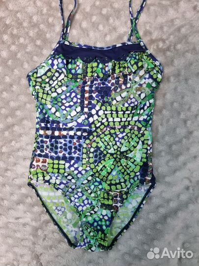 Купальники детские, бандана, пончо(набор)