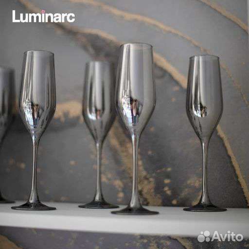 Новый набор бокалов для шампанского Luminarc 6 шт
