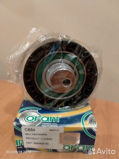 Ролик натяжителя ремня грм 1.4-1.6 8V logan с 2010