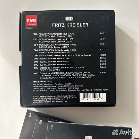 Fritz kreisler icon BOX SET 10 CD