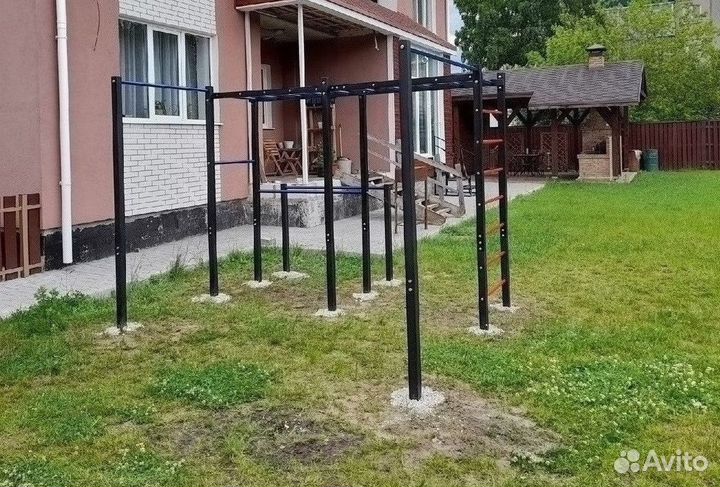 Уличный спортивный комплекс турник брусья