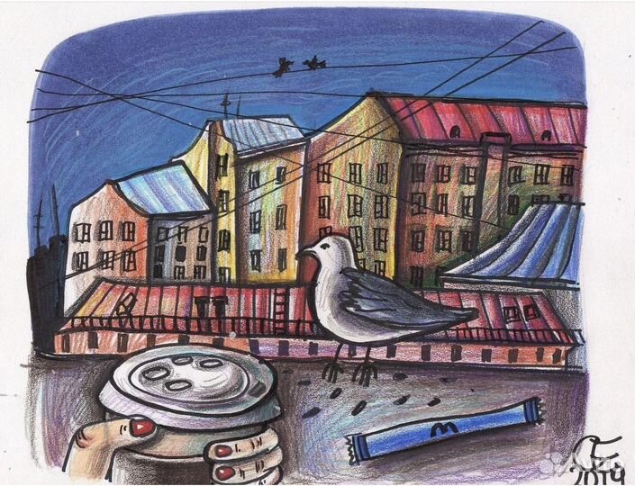 Картина Иллюстрация Питер Санкт-Петербург