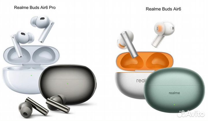 Наушники Realme Buds Air 6 CN/Global - Зелёные