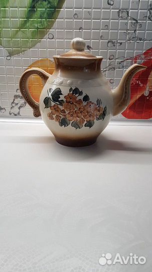 Заварочный чайник СССР керамика большой 80-х годов