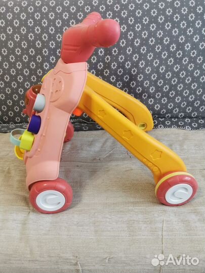 Интерактивная машинка каталка ходунки