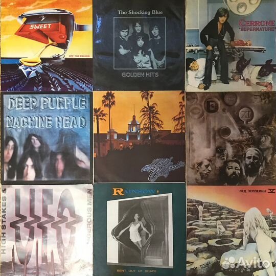 Западные рок-группы. Виниловые пластинки