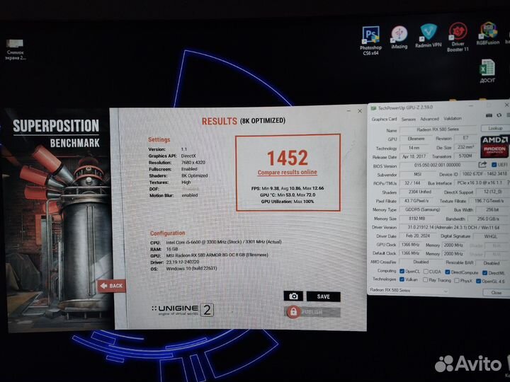 Видеокарты RX 580 8gb 2304sp