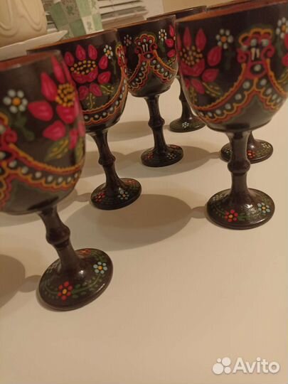Бокалы деревянные СССР