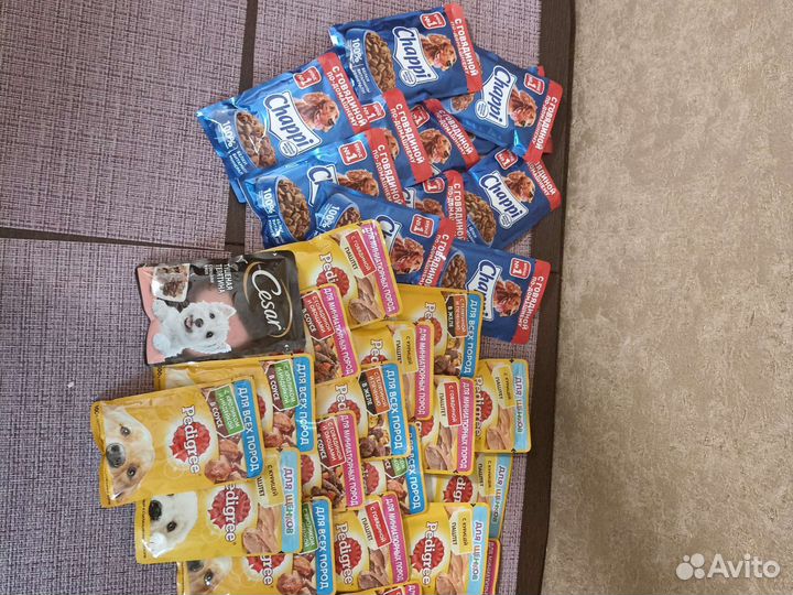 Влажный корм для собак chappi и pedigree