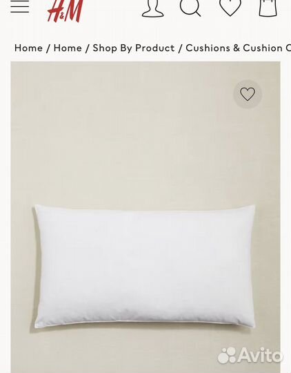 H&M home подушки 40x60