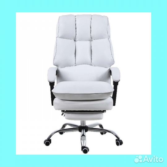 Кресло компьютерное, белое