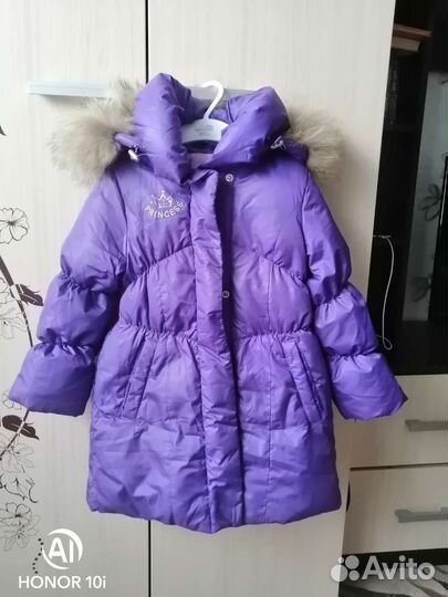 Пуховик для девочки 116