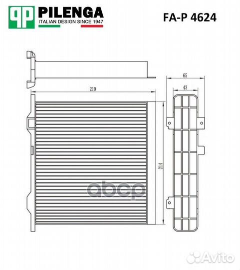 Фильтр салонный Mitsubishi Pajero 00- FAP4624