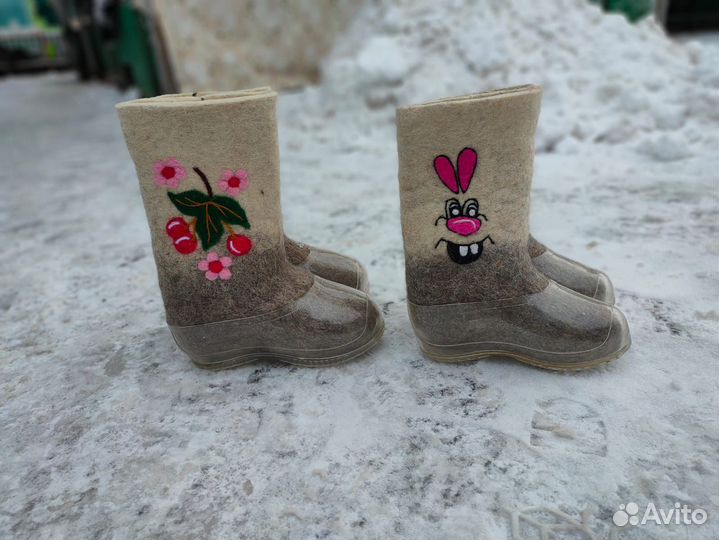 Валенки ручной валки натуральные детские взрослый