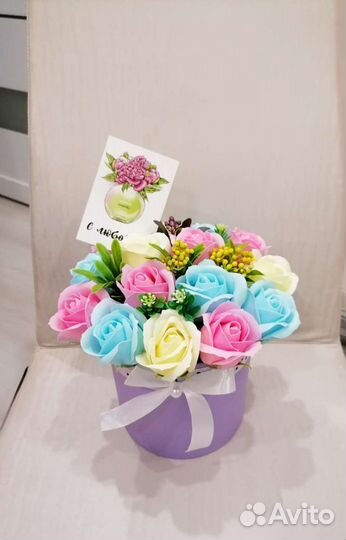 Цветы из мыла