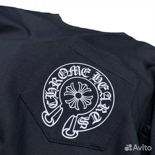 Лонгслив Chrome Hearts белый-черный