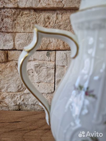 Кофейник с золотым обрамлением Rosenthal Германия