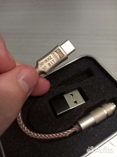 Мобильный цап + переходник на usb новый