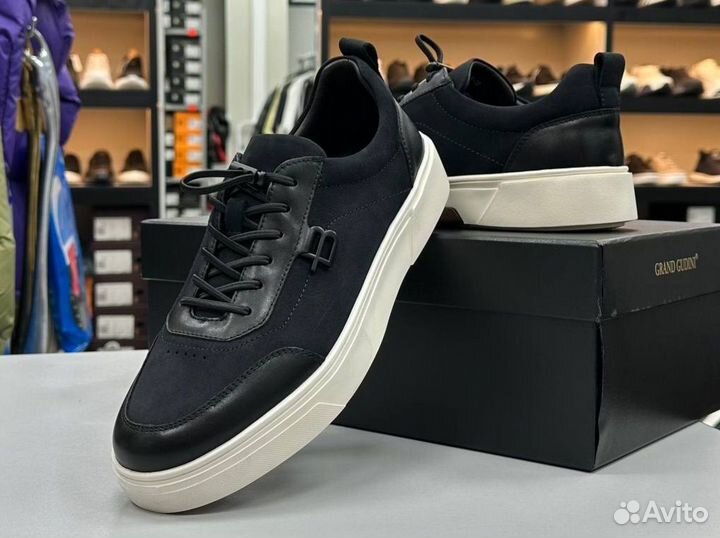 Кеды мужские кожаные весенние