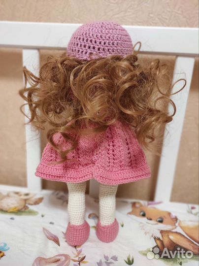 Кукла Тильда вязанная игрушка крючком