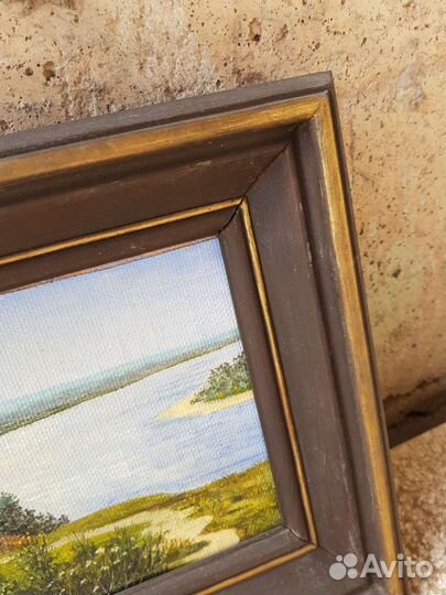 Картина пейзаж масло акварель