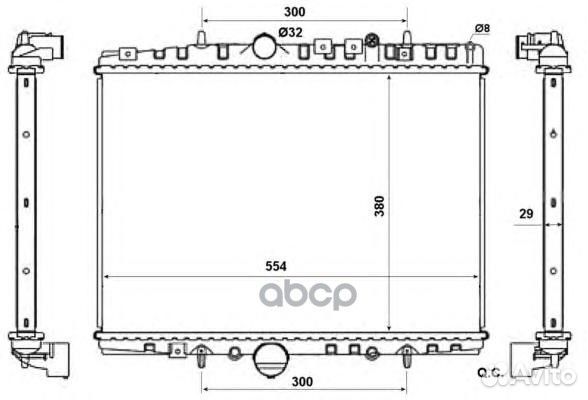 Радиатор системы охлаждения 58303 NRF