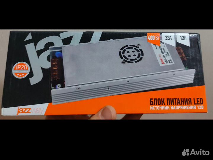 Драйвер Jazzway bsps 12В 33А400Вт IP20