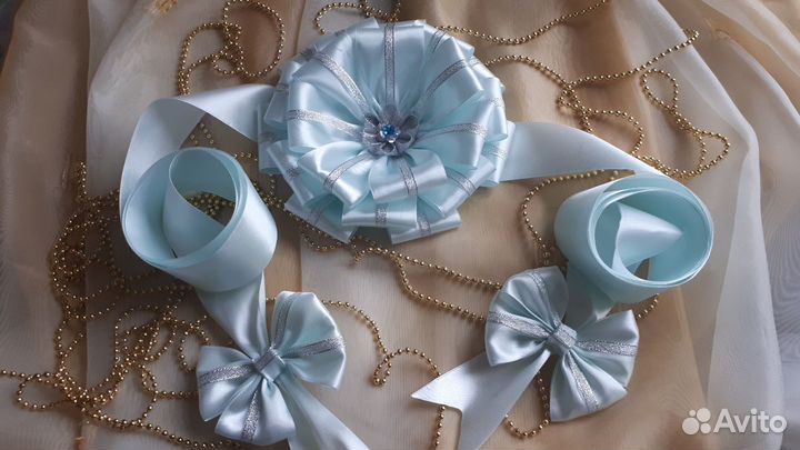 Бант на выписку из роддома для новорожденного