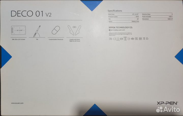 Планшет графический deco 01 V2 XP-PEN