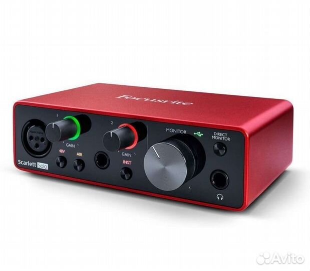 Аудиоинтерфейс Focusrite Scarlett solo 3rd gen