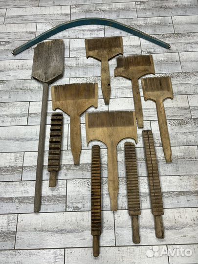 Деревянные предметы старинного быта Винтаж