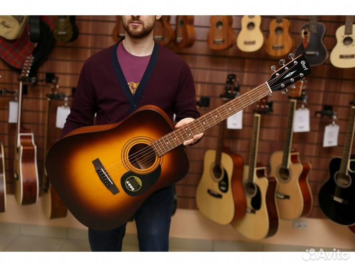 Cort AD810-SSB санберст акустическая гитара