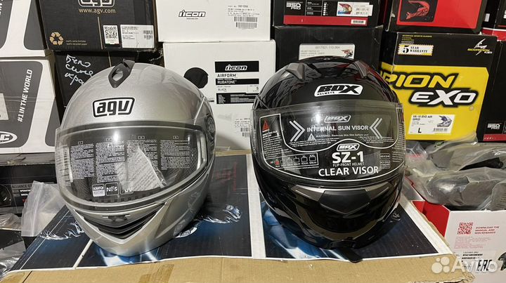 Мото шлем модуляр размер agv box xs/s