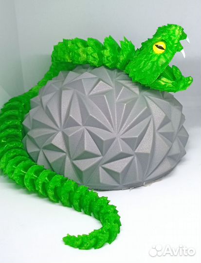 Змея кусачая 3D игрушка подвижная