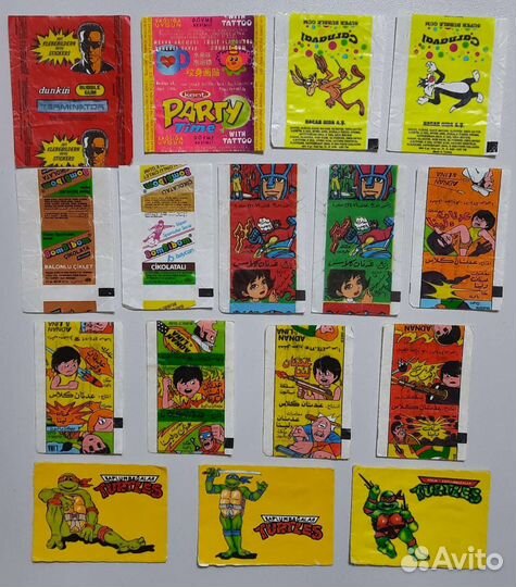 Обёртки от вкладышей 90-х