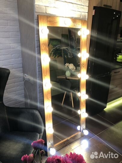 Напольное зеркало лофт