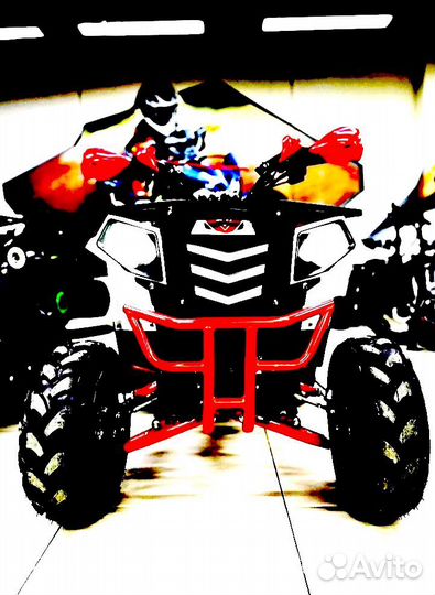 Детский квадроцикл 125 кубов Grizlik A125 красный