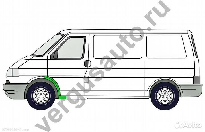 Арка передняя левая Volkswagen Transporter T4 (Pol