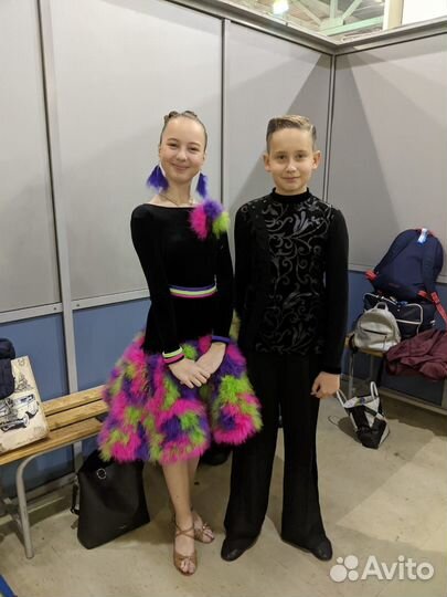 Платье для спортивно-бальных танцев Латина Юниоры1