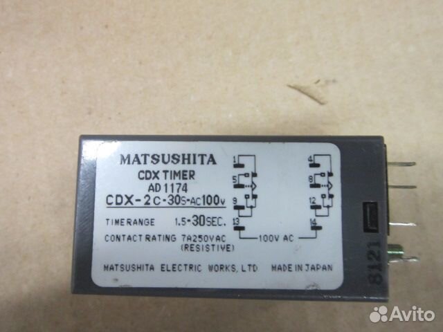 Реле времени cdx timer ad1174 cdx-2c-30s-ac100v 1