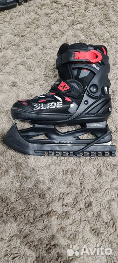 Коньки детские раздвижные 26-31