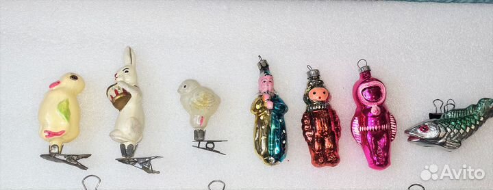 Елочные игрушки СССР: прищепки, сказки