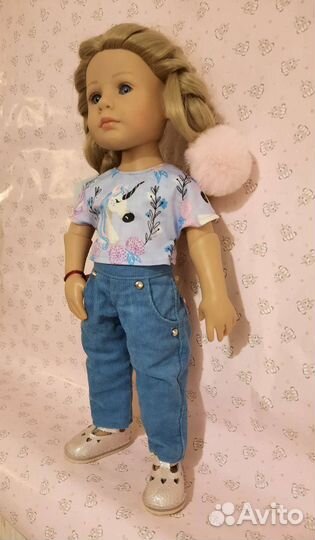 Джинсы вельветовые для готц 36 литтл кидс