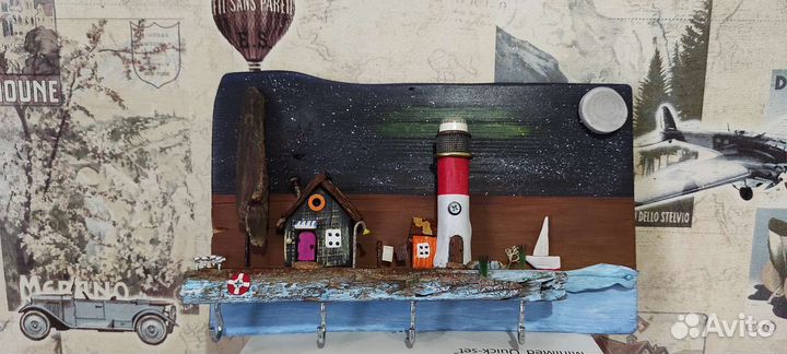 Ключница настенная из дерева